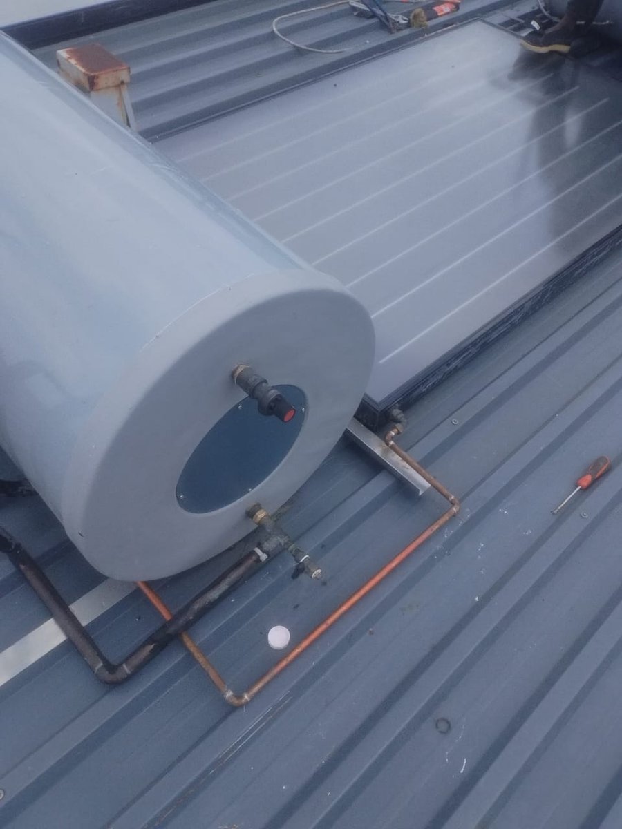 Roof Mounted Geyser Installation